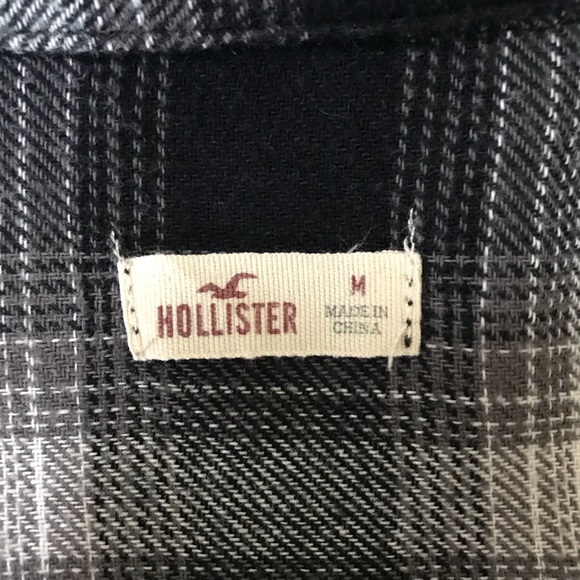 Hollister Flannel with Beading ~ size M - Picture 3 of 3